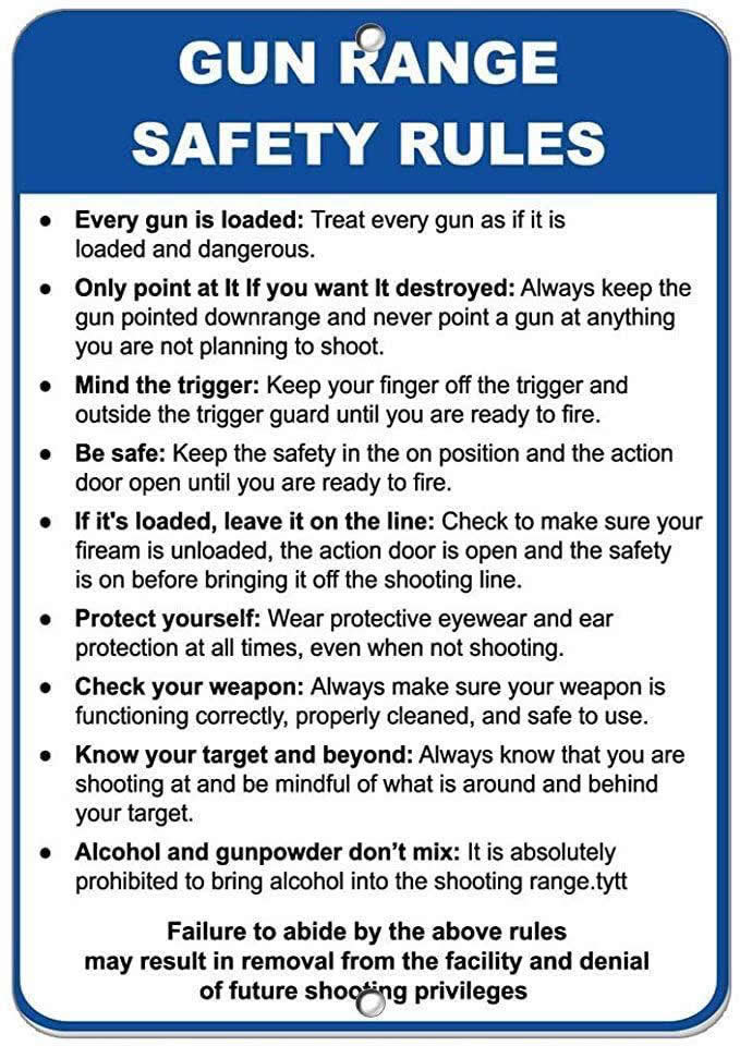 gun range guidelines